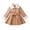 Khaki, variant on Adorable Hooded Bow Trench Coat for Girls Mid Length Warm Outerwear Autumn Winter Jacket Fits 6 Months to 3 Years