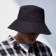 thumbnail image 2 of Sombreros de sol grandes para hombre, sombrero de cubo de doble cara, Color puro, Panamá, sombrero de pescador al aire libre, visera, gorra de lavabo, sombrero de playa qym unisex, 2 of 2