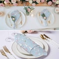 thumbnail image 3 of Easter Bunny Cloth Napkins, Spring Carrots Cute Rabbit Pink Love Heart Blue Washable and Reusable Dinner Napkins Set of 4, Table Napkin for Kitchen Party Birthday Wedding Hotel Housewarming 20"x20", 3 of 9