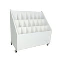 thumbnail image 2 of FixtureDisplays® 21 Slot (4X4.7") File Storage Organizer, Removable Inserts, Blueprint Architectural Plans Rolled Up Art Print Display Stand Rolling Wheels 10088, 2 of 7