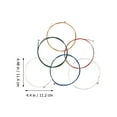 thumbnail image 2 of TEHAUX 1Set Acoustic Guitar String Set Brass Alloy Folk Guitar Strings Replacement, 2 of 8