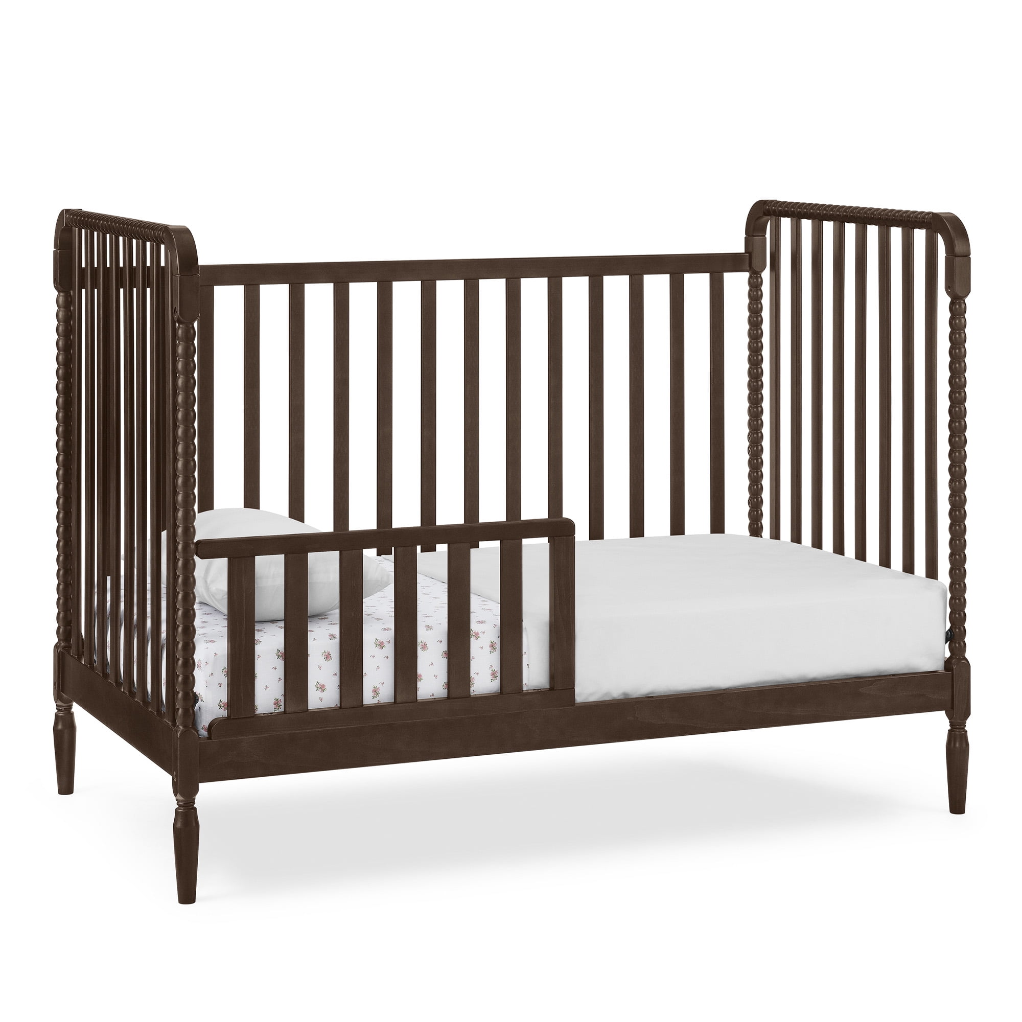 Delta Children Lily 4-in-1 Convertible Crib - Greenguard Gold Certified, Walnut Espresso