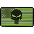 thumbnail image 1 of Voodoo Tactical VDT07-0813000000 Punisher Flag, Hi-Viz Green & Gray, 1 of 1