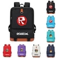 thumbnail image 2 of Roblox-mochila de juego de mundo Virtual para hombre y mujer, bolsa de viaje para estudiantes, bolsa para ordenador, aligeramiento de hombros con cremallera, 2 of 4