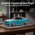 thumbnail image 5 of Ylutex Speed Champion RR Racing Car Building Block Kit with Acrylic Display Case, 27071 Collectible Model Car Block Kits, Building Blocks Kit Racing Toy Cars for Adults(476 PCS), 5 of 6