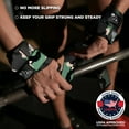 thumbnail image 5 of Nordic Lifting 18in Wrist Wraps and 24in Lifting Straps Set for Weightlifting, Powerlifting, Gym Support, CGreen, 5 of 9