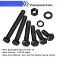 thumbnail image 3 of 120pcs 5/16"-18 Nuts and Bolts Assorted Set, Heavy Duty Machine Hex Flat Head Screw & Lock Washer Kit, 3 of 7