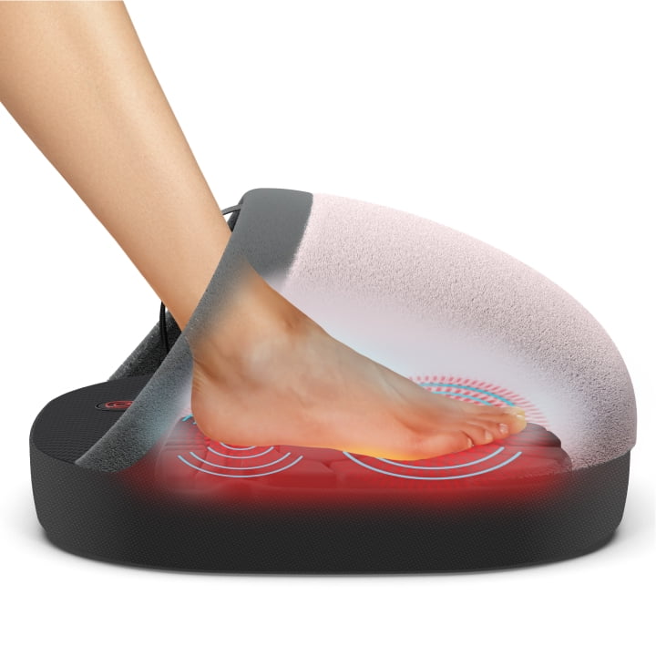 Homedics Soothing Foot Warmer and Massager with Heat, Pink