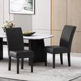 thumbnail image 6 of Contemporary Rubberwood Dining Chairs - 2-Pack with Non-Slip Pads, 6 of 14