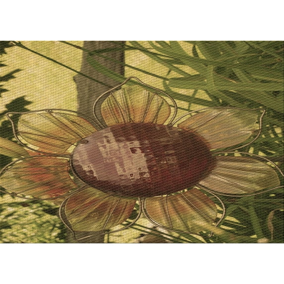 Ahgly Company Machine Washable Indoor Rectangle Transitional Caramel Brown Area Rugs, 8' x 10'