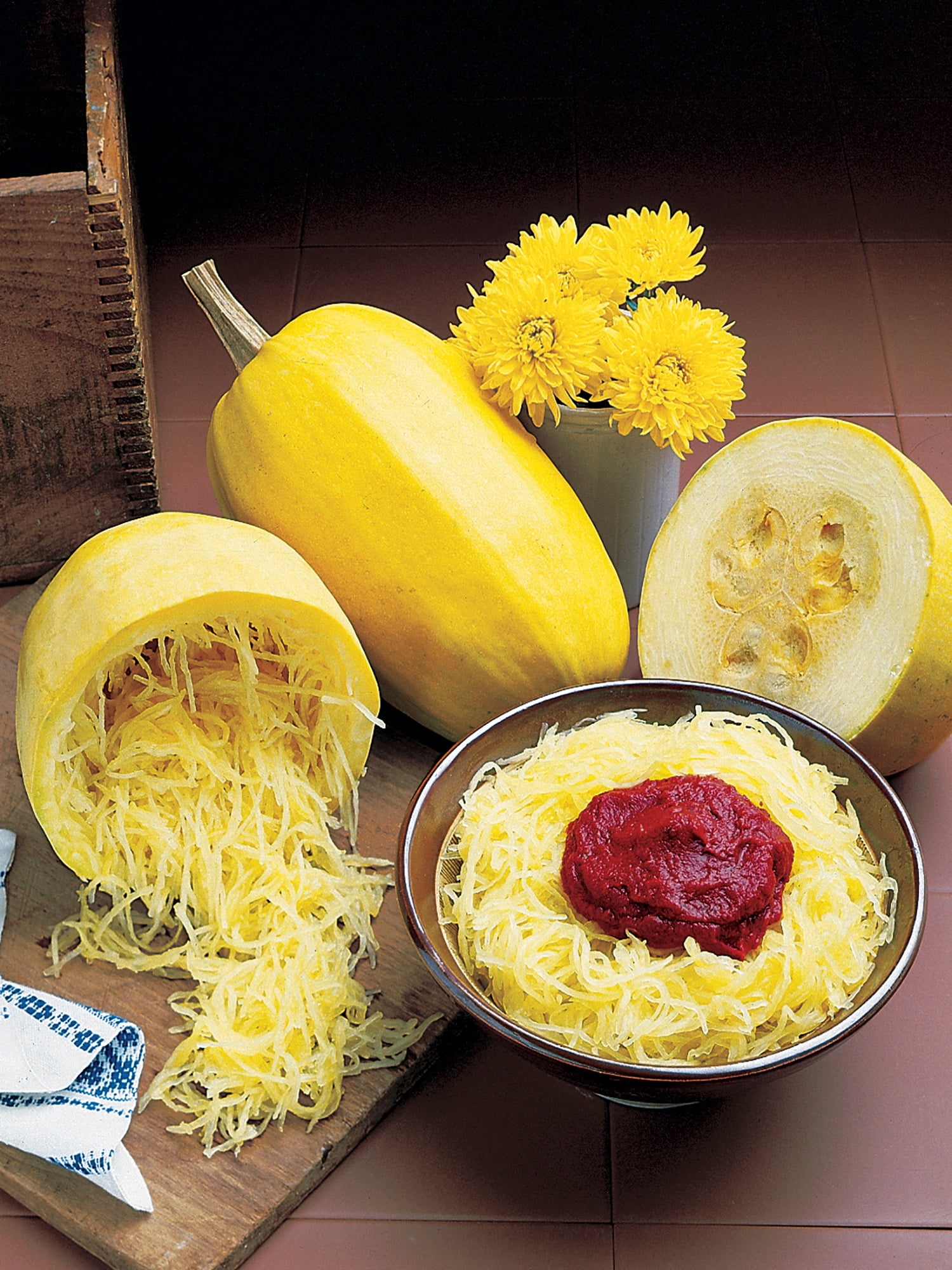 Burpee Vegetable Spaghetti Winter Squash Annual Vegetable Seed, 1-Pack, Full Sun