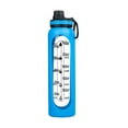 thumbnail image 2 of 32 oz Glass Water Bottle - Wide Mouth Borosilicate Glass Water Bottles with Time Marker, Silicone Sleeve & Extra Lid - 1L Large Drinking Bottle for Workout Sports, 2 of 6
