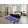thumbnail image 4 of Ahgly Company Indoor Square Patterned Purple Amethyst Purple Area Rugs, 7' Square, 4 of 6