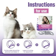 Sherry Calming Collar for Cats 4 Pack Calming Cat Collars Adjustable Soother Cats Calming Collars Anxiety Relief Stress Pheromone Collar for Cats Comfort Cat Calm Collars Lasts 30 Days