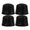 Black, variant on Aloha 4pcs Wheel Hub Rim Rubber Cap Cover Replacement Caps Quad ATV Parts for 110-250cc ATV