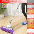 thumbnail image 6 of 2 Pcs Multi Function Duster Mop Slippers Shoes Cover Chenille Fiber Washable Foot Socks Floor Cleaning Tools Shoe Cover for Bathroom (Purple), 6 of 7