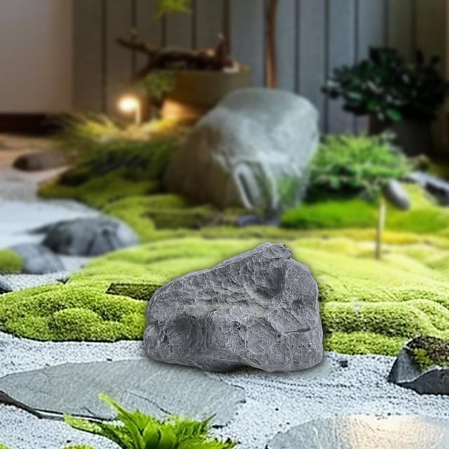 Elodie Artificial Faux Landscape Rock Ornament Multipurpose Irregular Yard Ornament 28x15x20cm