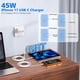 thumbnail image 4 of Cargador Vagavo 45W Dual USB-C de Pared para iPhone 17 con 2 Cables, 4 of 7