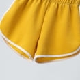 thumbnail image 6 of Unisex Kids Solid Athletic Shorts, White Binding Elastic Waist Summer Beach Sports Shorts for Boys Girls 2â12 Years, 6 of 7