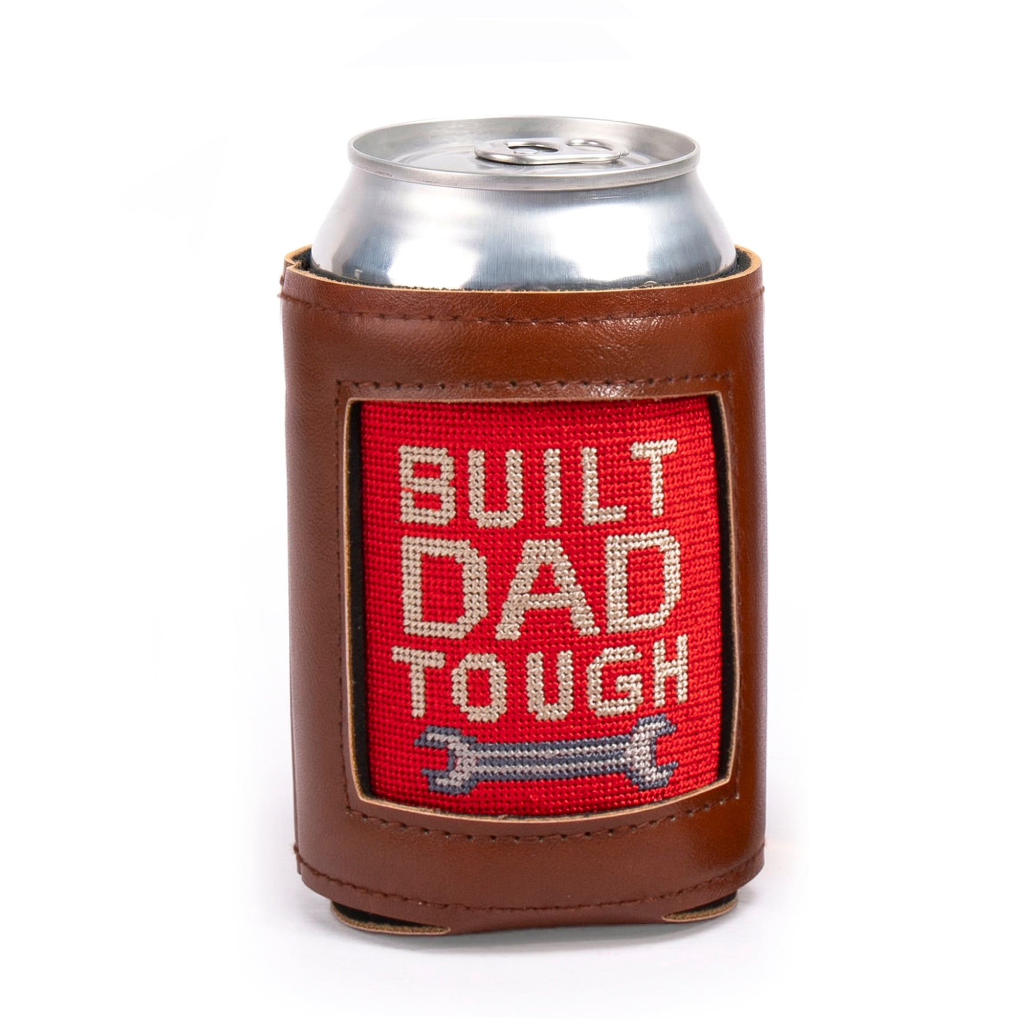 Hi Peach Layne Father's Day Gift Set with Built Dad Tough Needlepoint Beverage Holder and 3-in-1 Vanilla Bourbon Body Wash