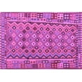 thumbnail image 1 of Ahgly Company Indoor Rectangle Abstract Purple Contemporary Area Rugs, 8' x 10', 1 of 4