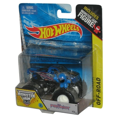 Hot Wheels Monster Jam Patriot (2013) Mattel Toy Truck #56 w/ Figure