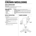 thumbnail image 2 of 2 3/4"P x 2 3/4"H Inside Corner for Dentil Crown Moulding (matches moulding MLD02X02X03DE), 2 of 2