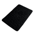 thumbnail image 3 of BrowQuartz Embossed Bath Mat Quick-Drying Solid Color Shower Absorbent Bathroom Rug Large Kitchen Washroom Door Bathmat Kids Safety Black 40x60cm, 3 of 6