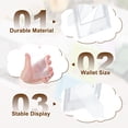 thumbnail image 4 of 4pcs Mini Picture Frames, 2.4 x 3.6 Inch Rectangular Film Photo Frame, Small Instant Film Photo Frame Holder for Tabletop Picture Display, Matte Clear, 4 of 7