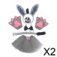 thumbnail image 1 of 2x Conjunto De Disfraz De Burro Aro Para El Pelo De Cosplay Para Regalos De Fiesta Festival Disfraces, 1 of 8