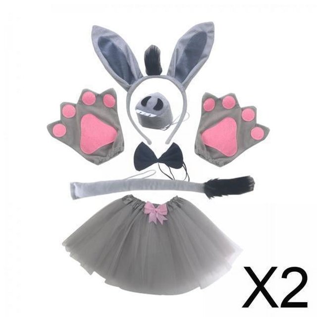 2x Conjunto De Disfraz De Burro Aro Para El Pelo De Cosplay Para Regalos De Fiesta Festival Disfraces