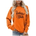 thumbnail image 1 of WEAIXIMIUNG Sweat-Shirt Surdimensionné pour Femmes Mode Décontractée Lettre Col Rond Manches Longues Hoodie Top, 1 of 4