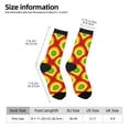 thumbnail image 2 of Pofeuu Music Colors Print Crew Socks, Adult Running Hiking Socks for Youth and Adult, 2 of 6