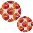thumbnail image 7 of SKYSONIC Watercolor Red Apple Trivet Pot Holders Pads, Set of 2 Pot Holder Heat Resistant Trivets Cotton Thread Weave Mats Kitchen Table Decor, 7 of 7