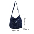 thumbnail image 5 of Sacs Messager pour Femmes Grande Capacité Sacs à Bandoulière Multi-Poches Mode Simple Décontracté pour Vacances de Week-End, 5 of 5