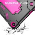 thumbnail image 5 of Epicgadget Case for Amazon Fire 7 (12th Generation, 2022 Released) - Hybrid Case Cover with Kickstand for All-New Fire 7 inch Tablet + 1 Screen Film and 1 Pen (Black/Pink), 5 of 5