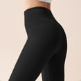 thumbnail image 6 of Womens High Waist Leggings Squat Proof Ankle Length Leggings Slim Fitting Stretchy Tummy Workout Yoga Pants Drawstring Loose Pants Black L, 6 of 6