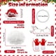 thumbnail image 3 of Christmas Holiday Decoration Hat Wig Glasses Gloves Necklace Set, 3 of 5
