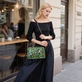 thumbnail image 5 of FORMRS Women Crossbody Purse with Chain Strap Vegan Leather Shoulder Handbag, Flourish Flowers Pattern, 5 of 7