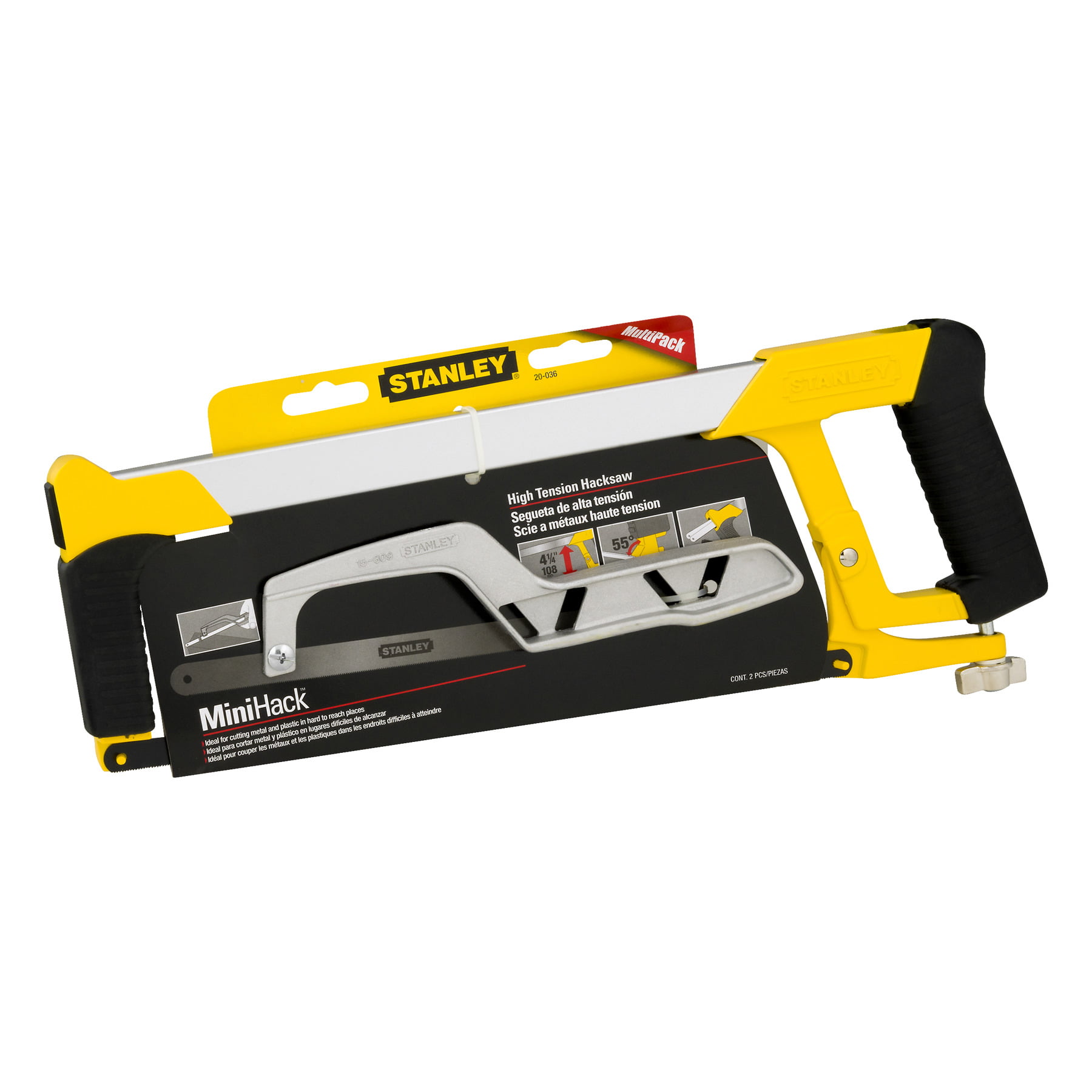 Stanley 12 inch High-Tension Hacksaw with Mini Hack Saw