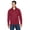 RED HEATHER, variant on Devon & Jones Adult Bristol Sweater Fleece Quarter-Zip - DG792