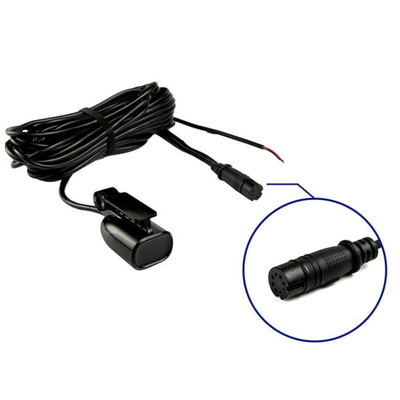 9" Jet Black Bullet Skimmer Transom Mount Transducer