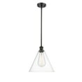thumbnail image 3 of 516-1S-WPC-GBC-124 Innovations Lighting Berkshire 1 Light 12" Mini Pendant Clear/Oil Rubbed Bronze, 3 of 4