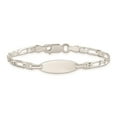 thumbnail image 5 of Auriga Fine Jewelry 925 Sterling Silver Engraveable Id Bracelet 6inch for Women, 5 of 6