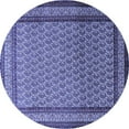 thumbnail image 1 of Ahgly Company Indoor Round Persian Blue Traditional Area Rugs, 5' Round, 1 of 4