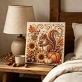 thumbnail image 6 of DIY Autumn Pearl Painting Kit, 8"x8" Fall Diamond Art Pumpkins Bead Crafts Home Decor for Adults, 3D Sparkling Sunflowers Animals Artwork with Frame Seasonal Wall Art Beginner DIY Party, 6 of 6