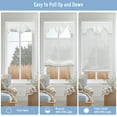 thumbnail image 4 of Keego No Drill Top Down Bottom Up Roman Shades for Windows Shades Light Filtering Cordless Roman Shades, Sheer Roman Window Blinds for Home (Yellow, 55"W x 66"H), 4 of 7