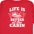 thumbnail image 4 of Inktastic Life is Better at the Cabin with Trees and Moon Boys or Girls Long Sleeve Toddler T-Shirt, 4 of 5