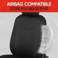 thumbnail image 4 of Motor Trend SpillGuard Seat Covers for Cars Trucks SUV ‚ Waterproof Car Seat Covers with Neoprene Lining, Automotive Seat Cover Set for Front Seats, Interior Car Accessories(Black), 4 of 8