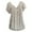 Blanc, variante sur HKEJIAOI Hauts et Chemisiers Blancs pour Femmes Grandes Tailles Manches Courtes Col en V Blouse à Imprimé Chandail Haut Chemise Chemisiers pour Femmes Mode 2023 -4TG